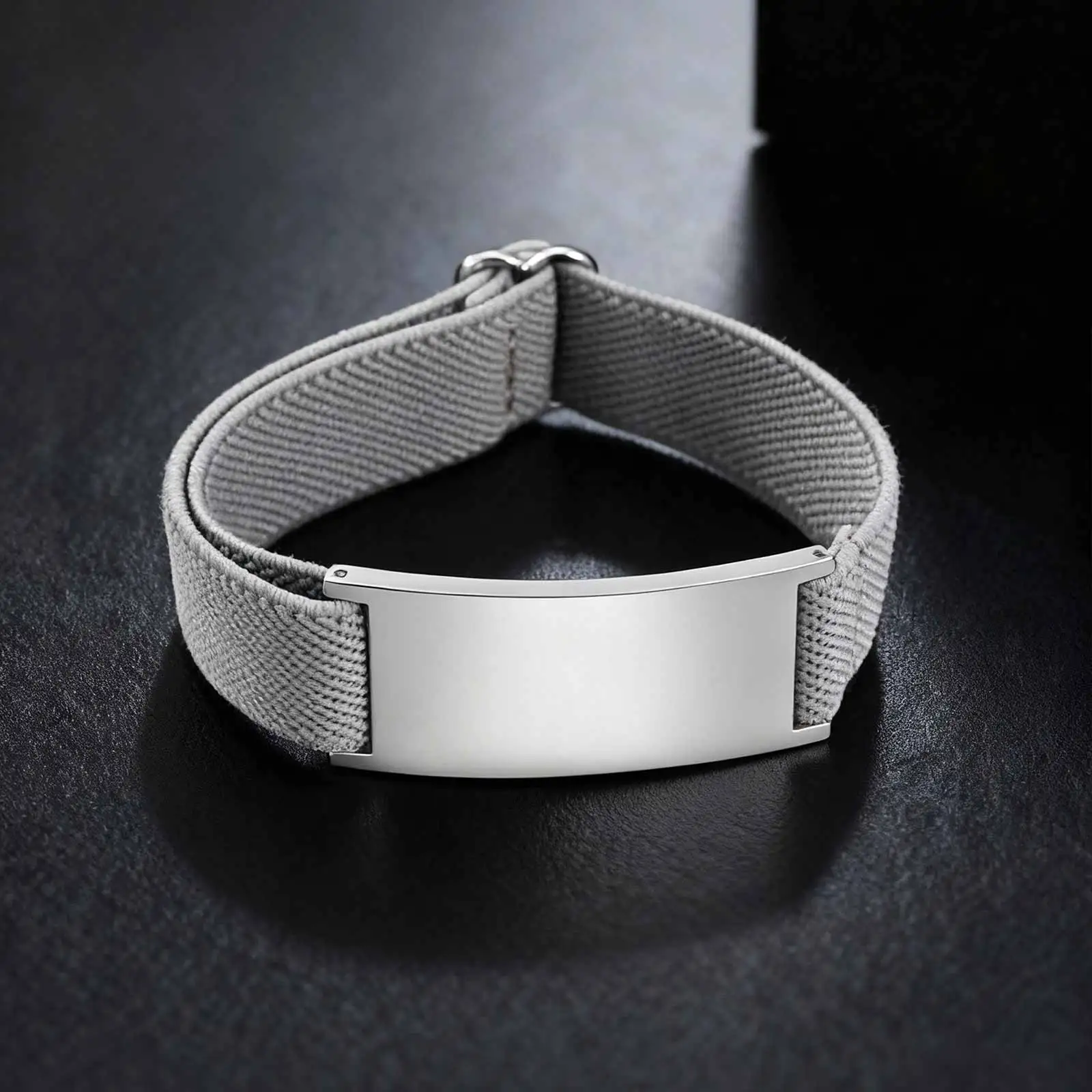 Customized Elastic Strap Stainless Steel Bracelets, Free Engrave Adjustable Wristband Bangle, Personalized Jewelry for Men Women - Image 8