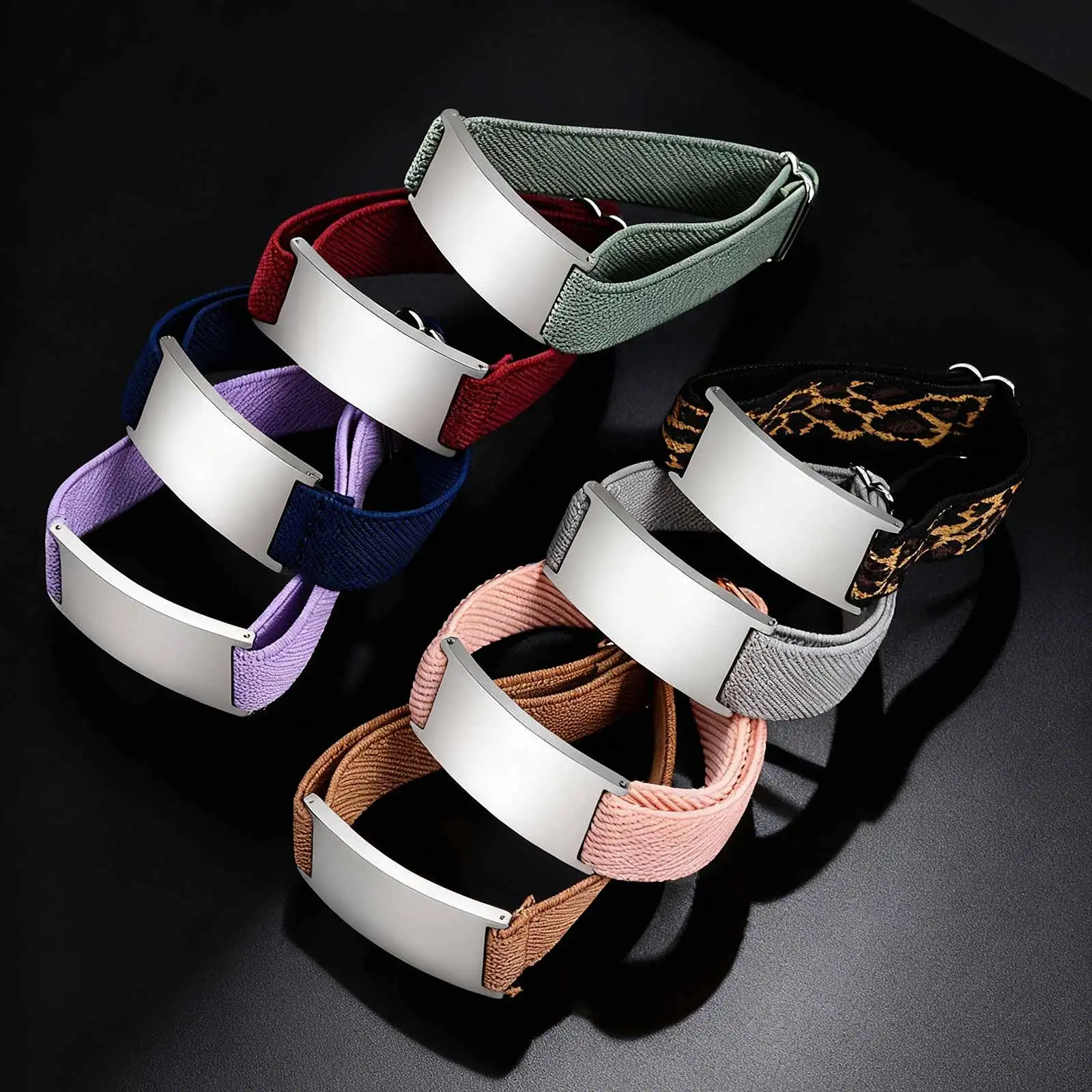 Customized Elastic Strap Stainless Steel Bracelets, Free Engrave Adjustable Wristband Bangle, Personalized Jewelry for Men Women - Image 4